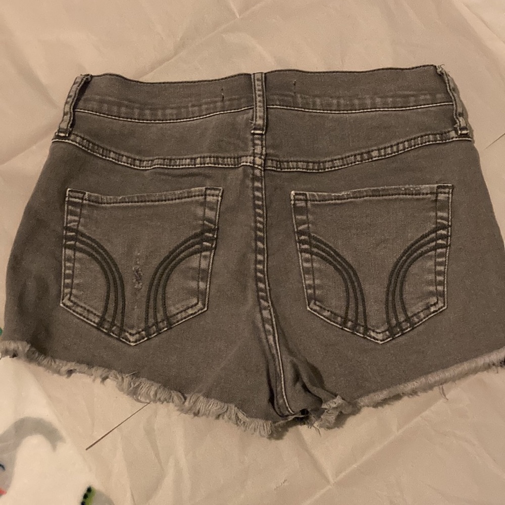 Hollister grey denim jean short